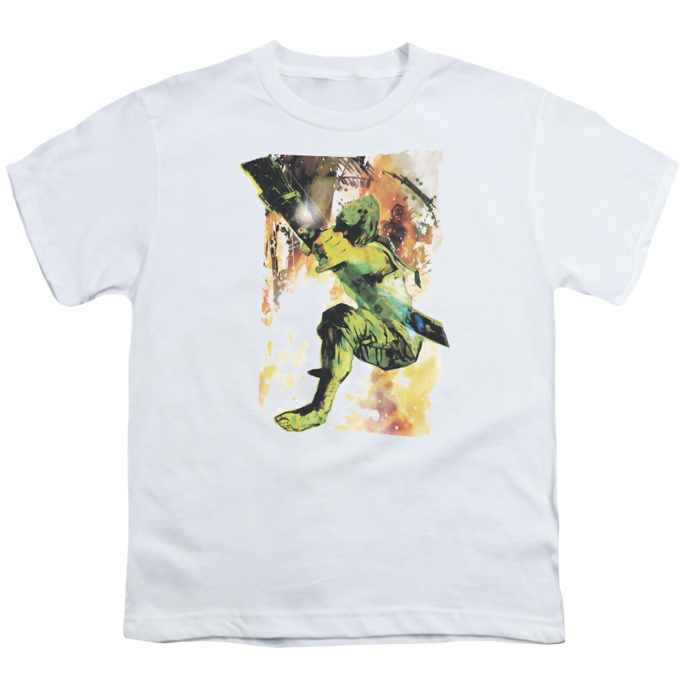 Green Arrow Painted Archer - Youth T-Shirt Youth T-Shirt (Ages 8-12) Green Arrow   