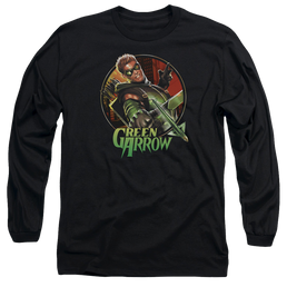 Green Arrow Sunset Archer - Men's Long Sleeve T-Shirt Men's Long Sleeve T-Shirt Green Arrow   