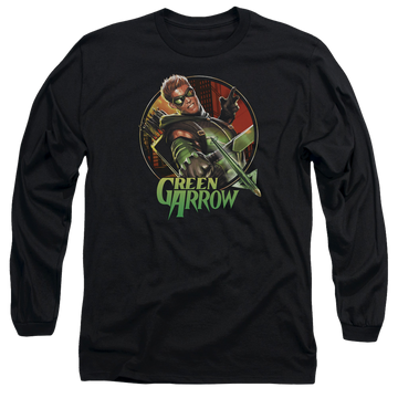 Green Arrow Sunset Archer - Men's Long Sleeve T-Shirt Men's Long Sleeve T-Shirt Green Arrow   