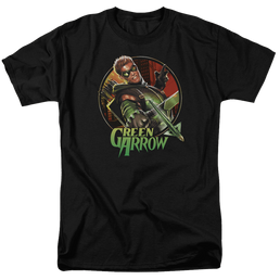 Green Arrow Sunset Archer - Men's Regular Fit T-Shirt Men's Regular Fit T-Shirt Green Arrow   