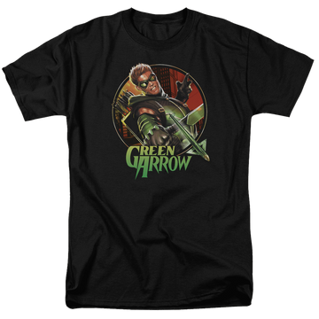 Green Arrow Sunset Archer - Men's Regular Fit T-Shirt Men's Regular Fit T-Shirt Green Arrow   