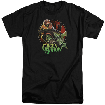 Green Arrow Sunset Archer - Men's Tall Fit T-Shirt Men's Tall Fit T-Shirt Green Arrow   