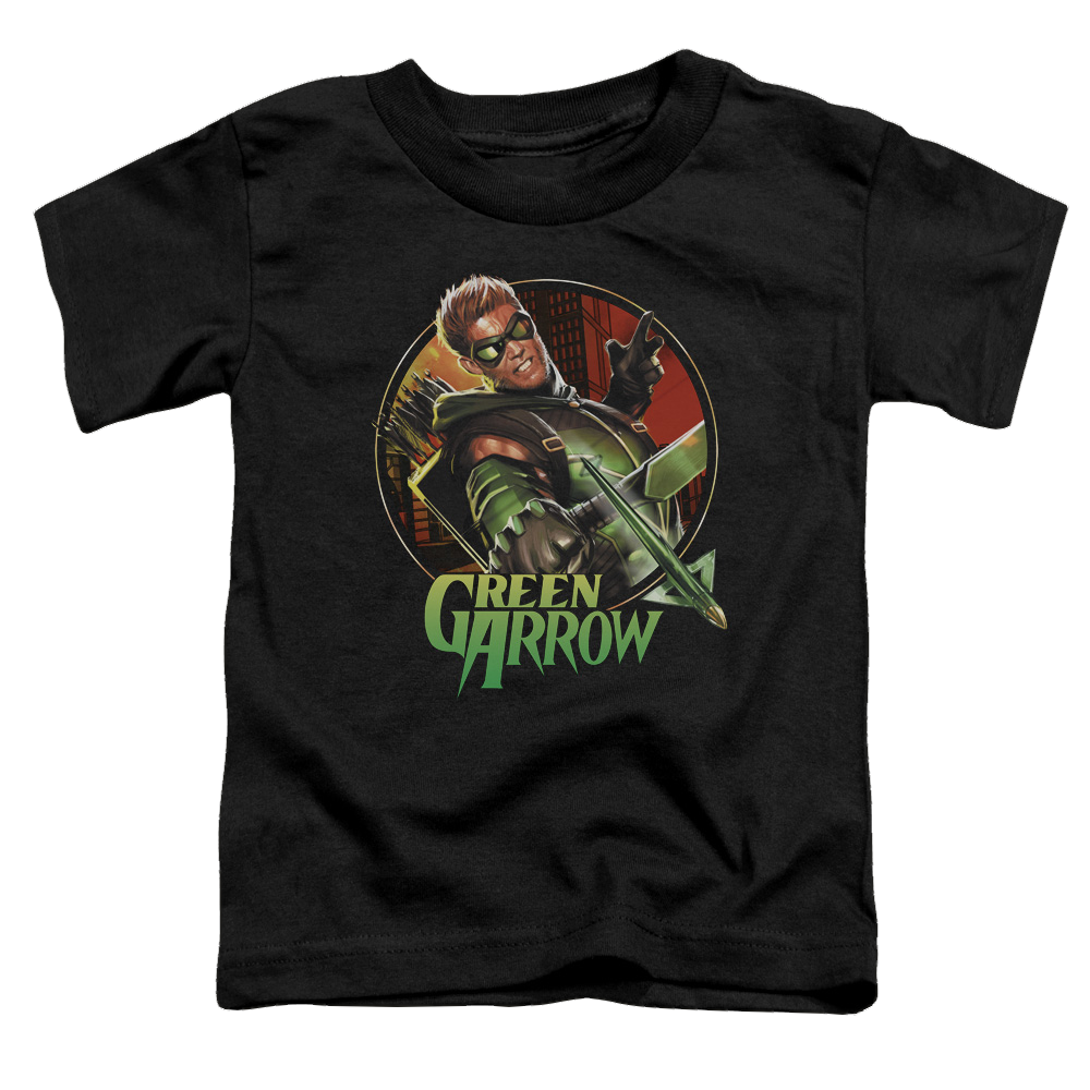 Green Arrow Sunset Archer - Toddler T-Shirt Toddler T-Shirt Green Arrow   
