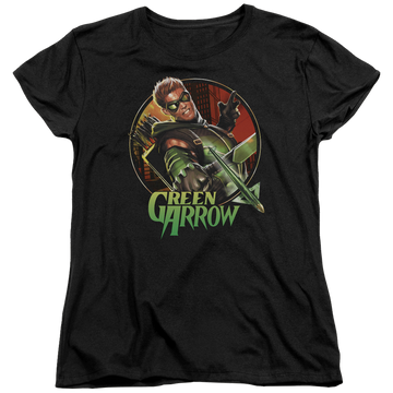 Green Arrow Sunset Archer - Women's T-Shirt Women's T-Shirt Green Arrow   