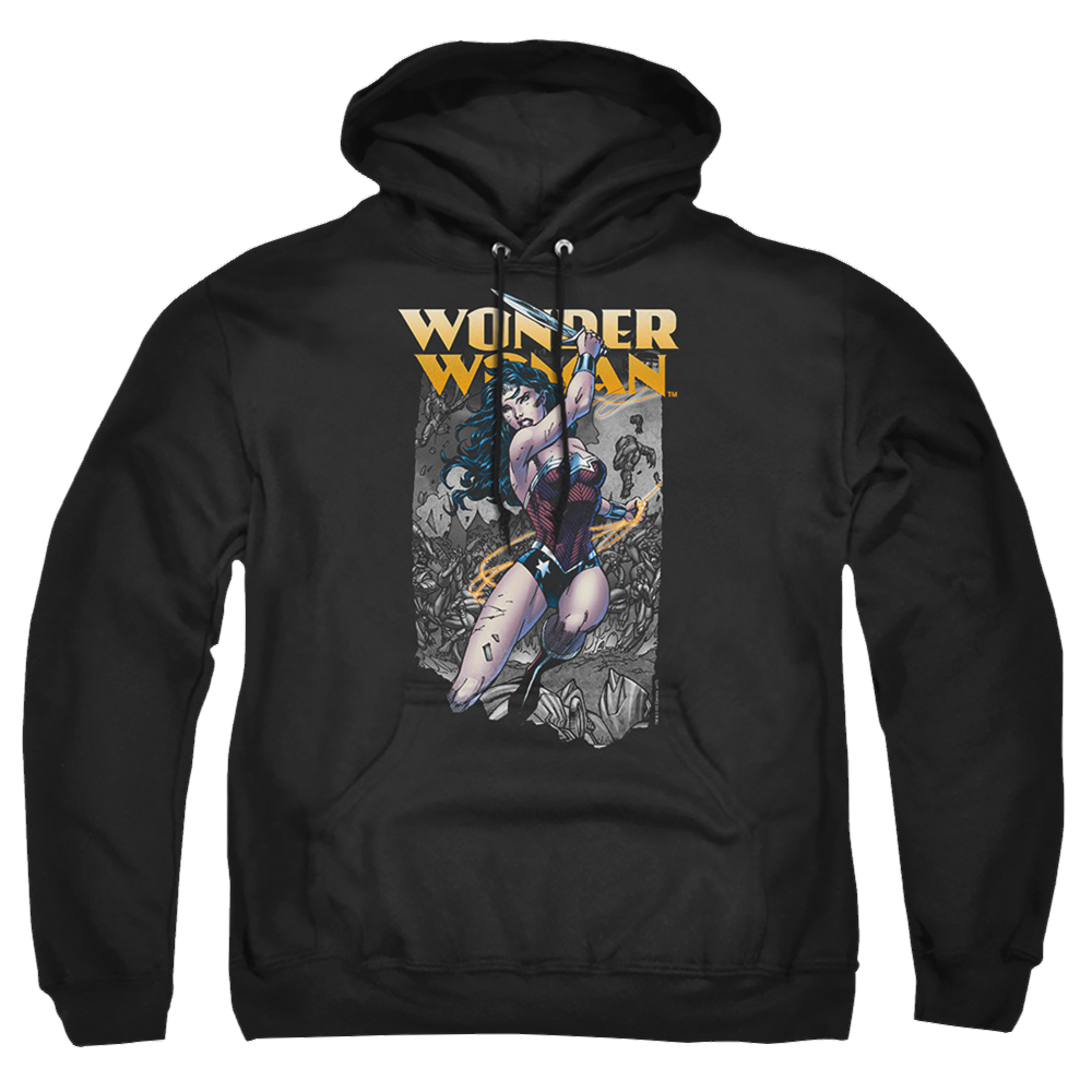 Justice League Wonder Slice Pullover Hoodie Pullover Hoodie Wonder Woman   