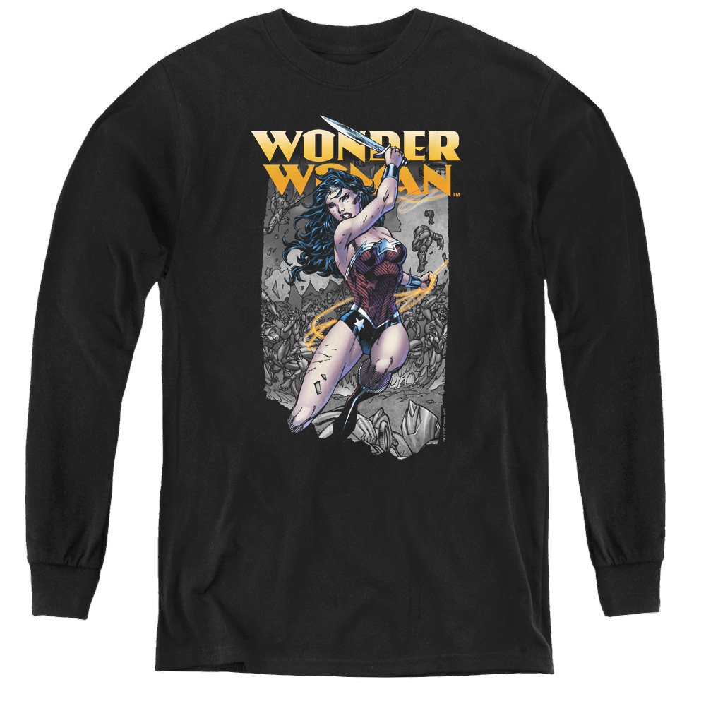 Wonder Woman Wonder Slice - Youth Long Sleeve T-Shirt Youth Long Sleeve T-Shirt Wonder Woman   