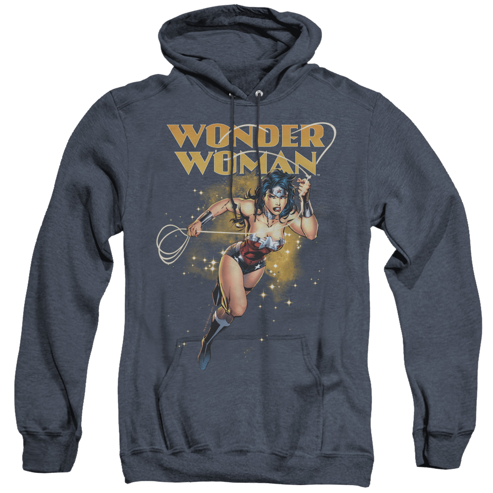Wonder Woman Star Lasso - Heather Pullover Hoodie Heather Pullover Hoodie Wonder Woman   