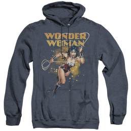 Wonder Woman Star Lasso - Heather Pullover Hoodie Heather Pullover Hoodie Wonder Woman   