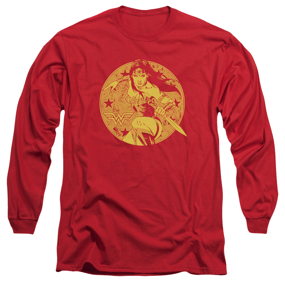 Justice League Young Wonder Men's Long Sleeve T-Shirt Men's Long Sleeve T-Shirt Wonder Woman   