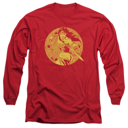 Justice League Young Wonder Men's Long Sleeve T-Shirt Men's Long Sleeve T-Shirt Wonder Woman   