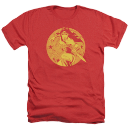 Justice League Young Wonder Men's Heather T-Shirt Men's Heather T-Shirt Wonder Woman   