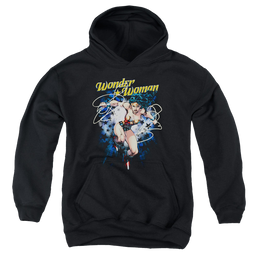 Wonder Woman Starburst - Youth Hoodie Youth Hoodie (Ages 8-12) Wonder Woman   