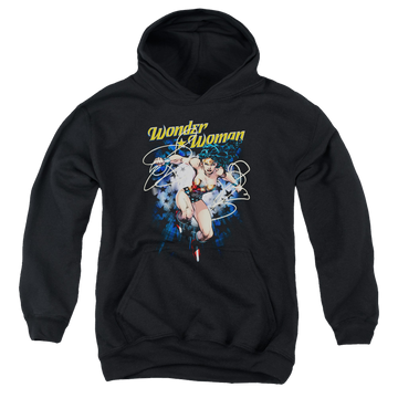 Wonder Woman Starburst - Youth Hoodie Youth Hoodie (Ages 8-12) Wonder Woman   