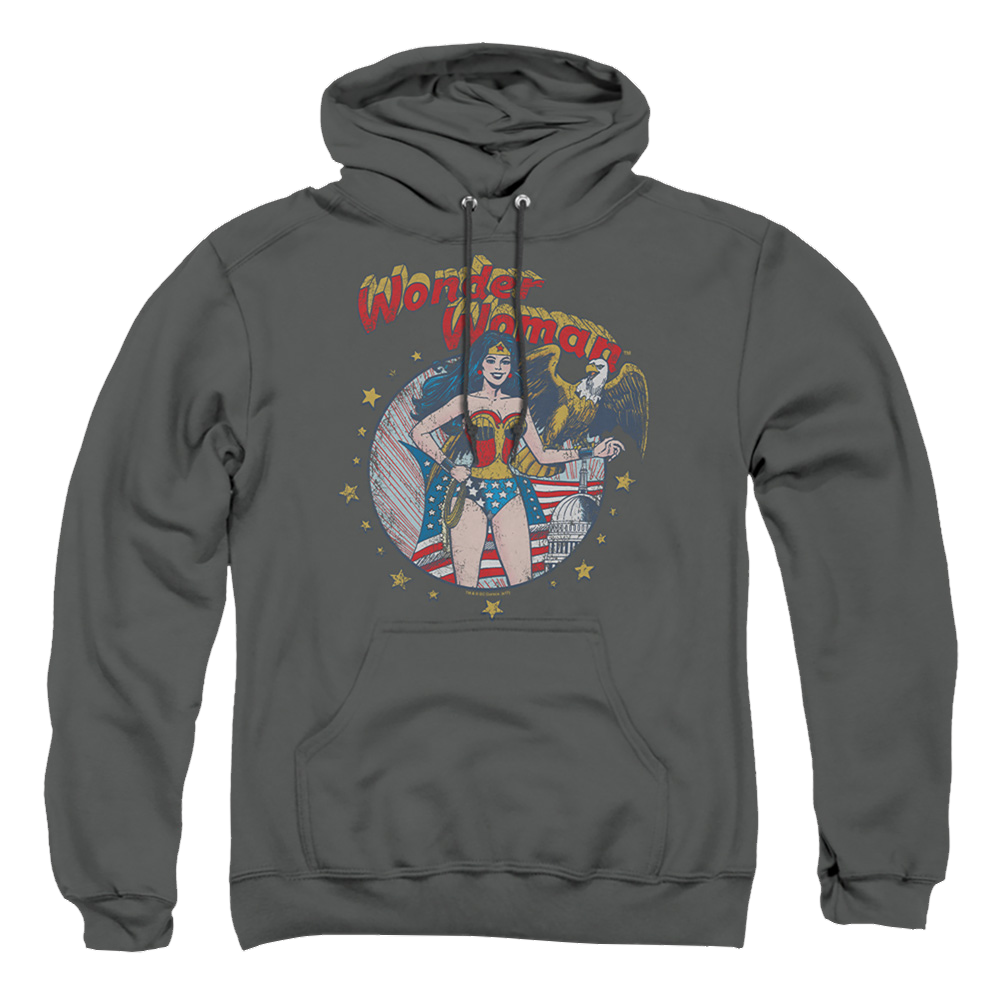 Justice League At Your Service Pullover Hoodie Pullover Hoodie Wonder Woman   