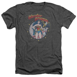 Justice League At Your Service Men's Heather T-Shirt Men's Heather T-Shirt Wonder Woman   