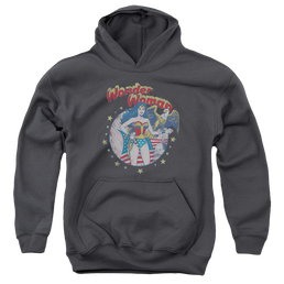 Wonder Woman At Your Service - Youth Hoodie Youth Hoodie (Ages 8-12) Wonder Woman   