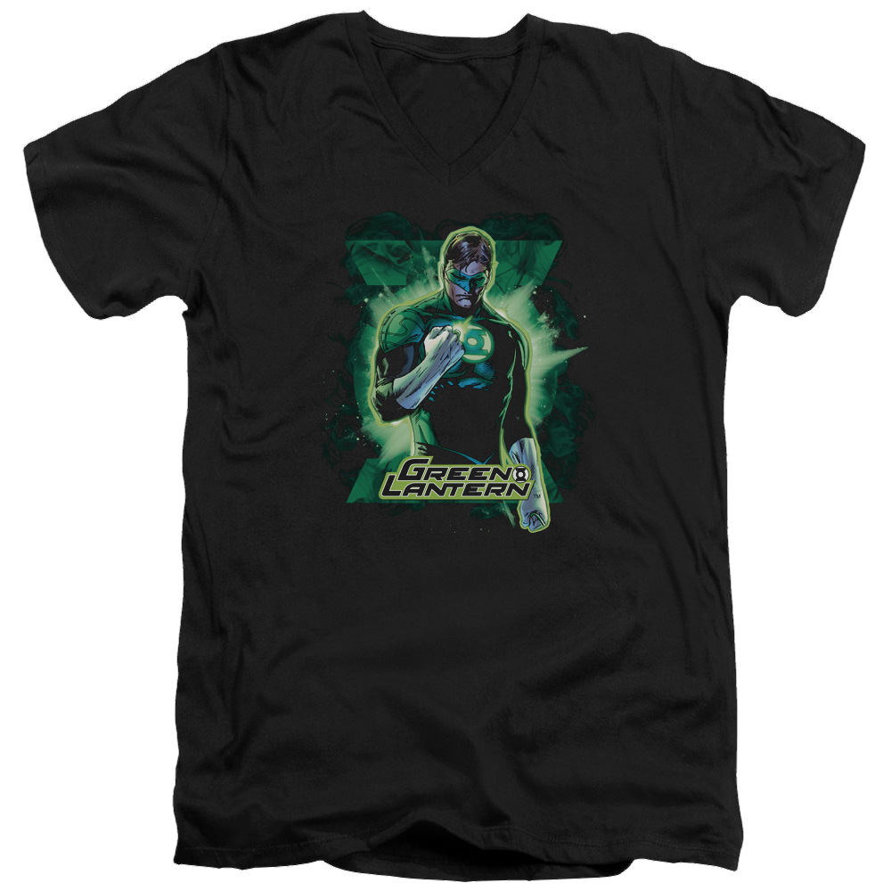 Green Lantern Gl Brooding - Men's V-Neck T-Shirt Men's V-Neck T-Shirt Green Lantern   