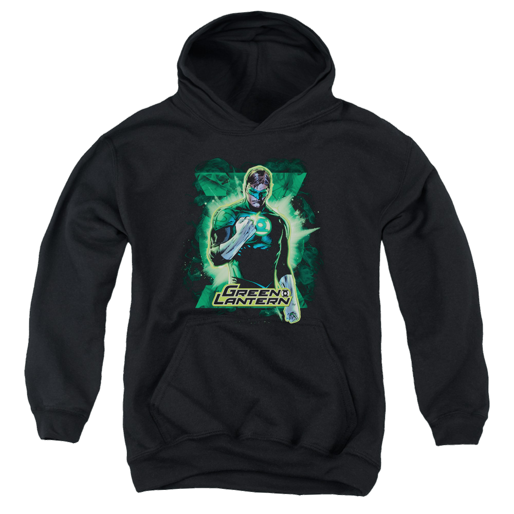 Green Lantern Gl Brooding - Youth Hoodie Youth Hoodie (Ages 8-12) Green Lantern   