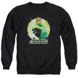 Green Lantern Green Static - Men's Crewneck Sweatshirt Men's Crewneck Sweatshirt Green Lantern   