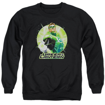 Green Lantern Green Static - Men's Crewneck Sweatshirt Men's Crewneck Sweatshirt Green Lantern   