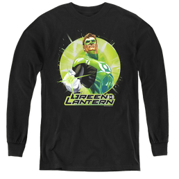 Green Lantern Green Static - Youth Long Sleeve T-Shirt Youth Long Sleeve T-Shirt Green Lantern   