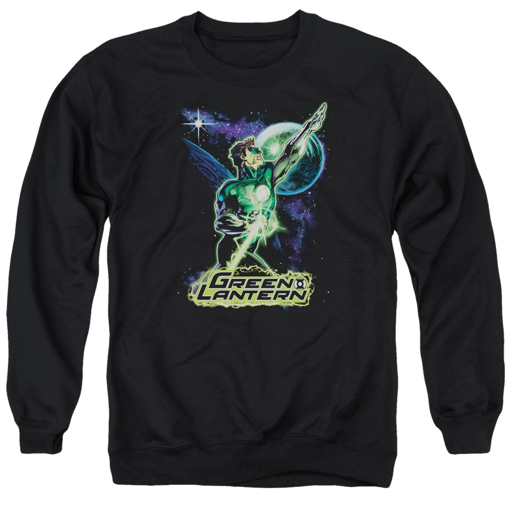 Green Lantern Hal Galaxy - Men's Crewneck Sweatshirt Men's Crewneck Sweatshirt Green Lantern   