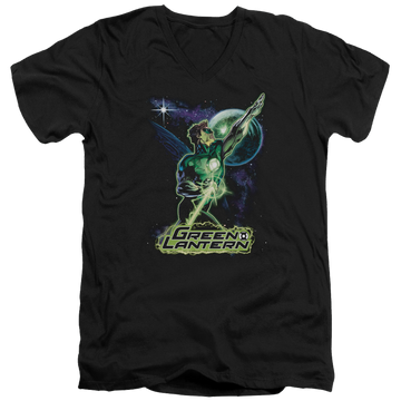 Green Lantern Hal Galaxy - Men's V-Neck T-Shirt Men's V-Neck T-Shirt Green Lantern   
