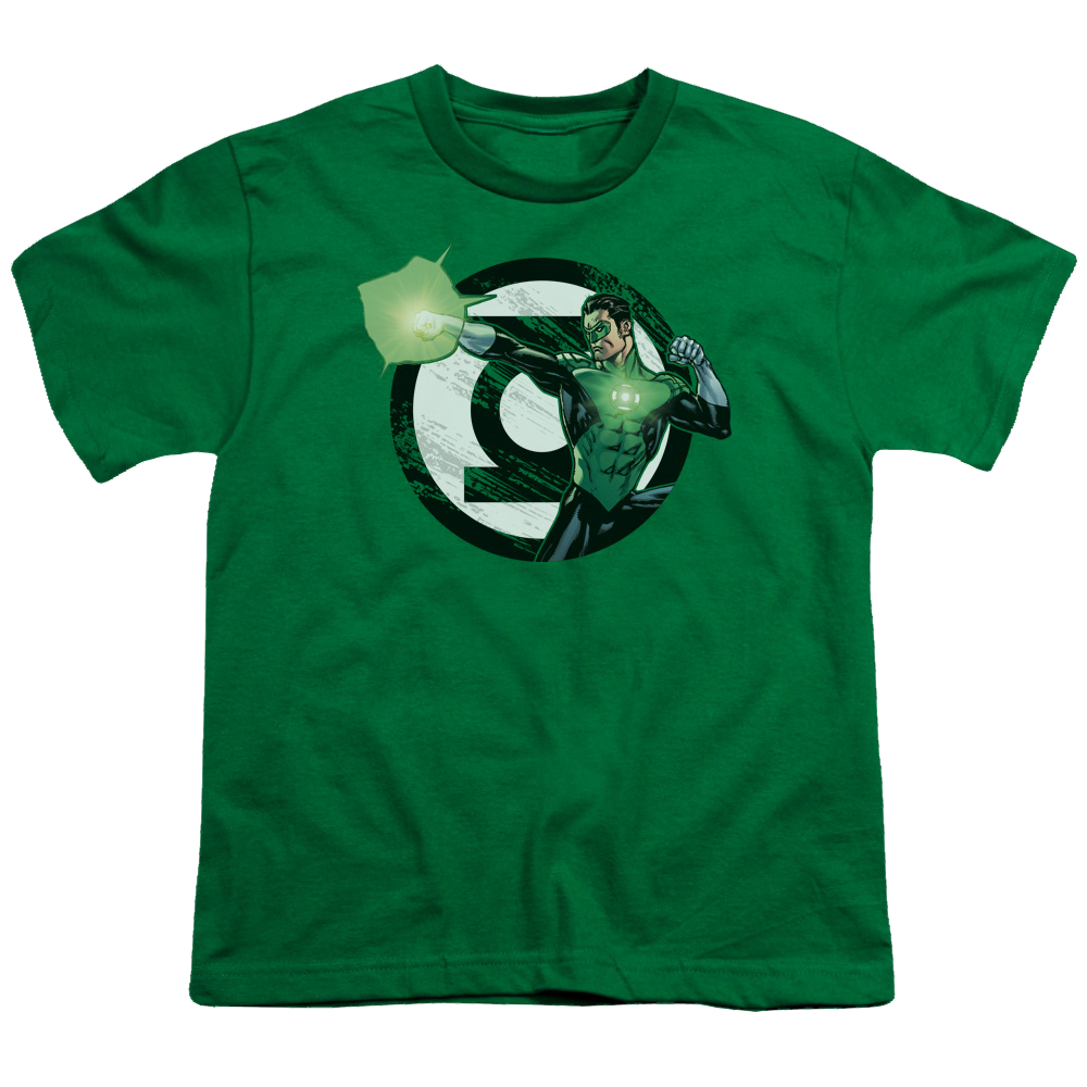 Green Lantern Blasting Logo - Youth T-Shirt Youth T-Shirt (Ages 8-12) Green Lantern   