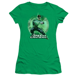 Green Lantern Spin - Juniors T-Shirt Juniors T-Shirt Green Lantern   