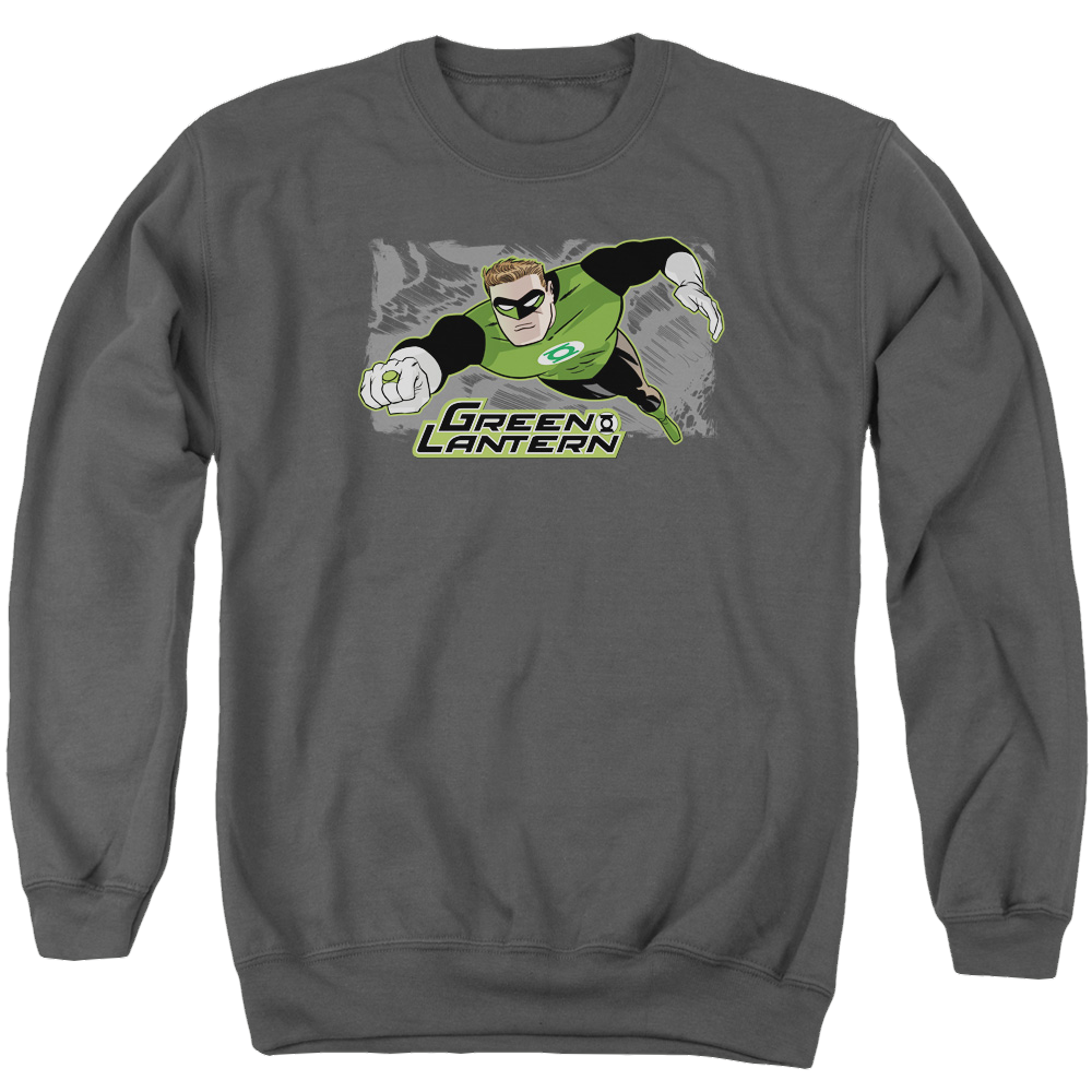 Green Lantern Space Cop - Men's Crewneck Sweatshirt Men's Crewneck Sweatshirt Green Lantern   