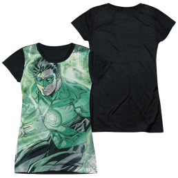 Green Lantern Green Lightning - Juniors Black Back T-Shirt Juniors Black Back T-Shirt Green Lantern   