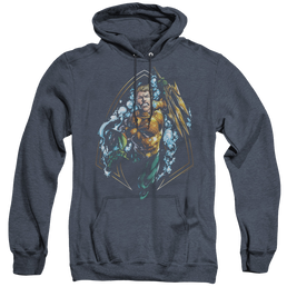 Aquaman Thrashing - Heather Pullover Hoodie Heather Pullover Hoodie Aquaman   