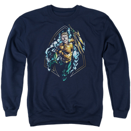 Aquaman Thrashing - Men's Crewneck Sweatshirt Men's Crewneck Sweatshirt Aquaman   