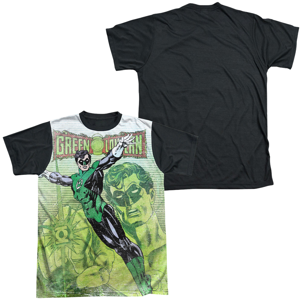 Green Lantern Vintage Leap - Men's Black Back T-Shirt Men's Black Back T-Shirt Green Lantern   