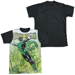 Green Lantern Vintage Leap - Men's Black Back T-Shirt Men's Black Back T-Shirt Green Lantern   