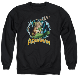 Aquaman Ruler Of The Seas - Men's Crewneck Sweatshirt Men's Crewneck Sweatshirt Aquaman   