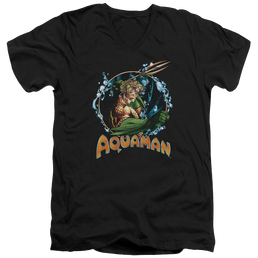 Aquaman Ruler Of The Seas - Men's V-Neck T-Shirt Men's V-Neck T-Shirt Aquaman   