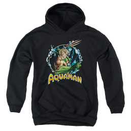 Aquaman Ruler Of The Seas - Youth Hoodie Youth Hoodie (Ages 8-12) Aquaman   