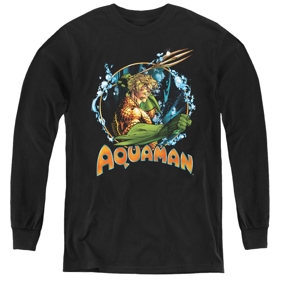 Aquaman Ruler Of The Seas - Youth Long Sleeve T-Shirt Youth Long Sleeve T-Shirt Aquaman   