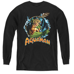 Aquaman Ruler Of The Seas - Youth Long Sleeve T-Shirt Youth Long Sleeve T-Shirt Aquaman   