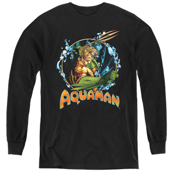 Aquaman Ruler Of The Seas - Youth Long Sleeve T-Shirt Youth Long Sleeve T-Shirt Aquaman   