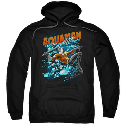 Aquaman Aqua Bubbles - Pullover Hoodie Pullover Hoodie Aquaman   