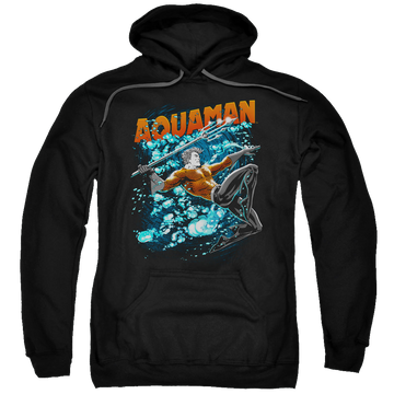 Aquaman Aqua Bubbles - Pullover Hoodie Pullover Hoodie Aquaman   