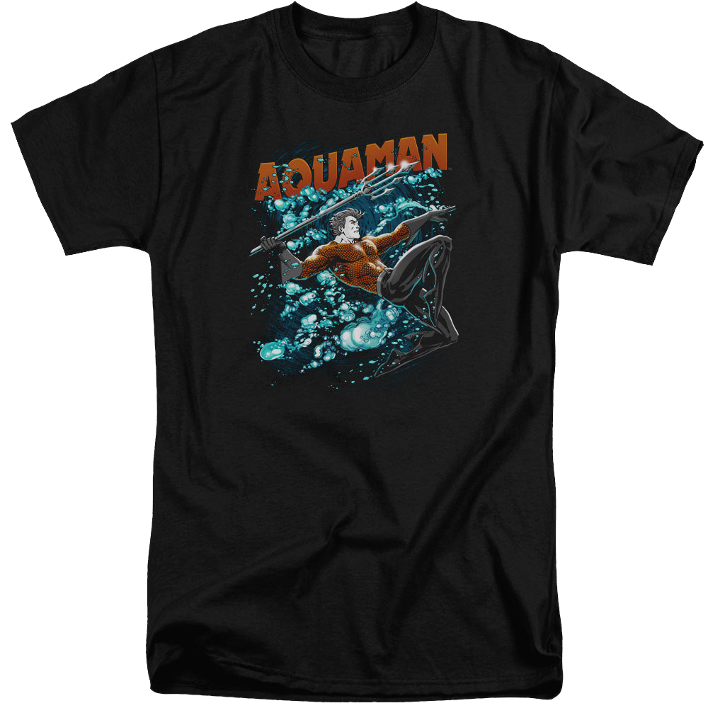 Aquaman Aqua Bubbles - Men's Tall Fit T-Shirt Men's Tall Fit T-Shirt Aquaman   