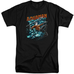 Aquaman Aqua Bubbles - Men's Tall Fit T-Shirt Men's Tall Fit T-Shirt Aquaman   