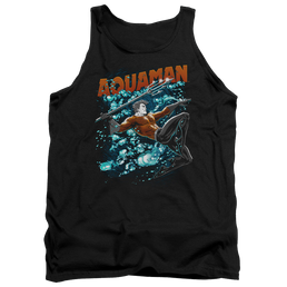 Aquaman Aqua Bubbles - Men's Tank Top Men's Tank Aquaman   
