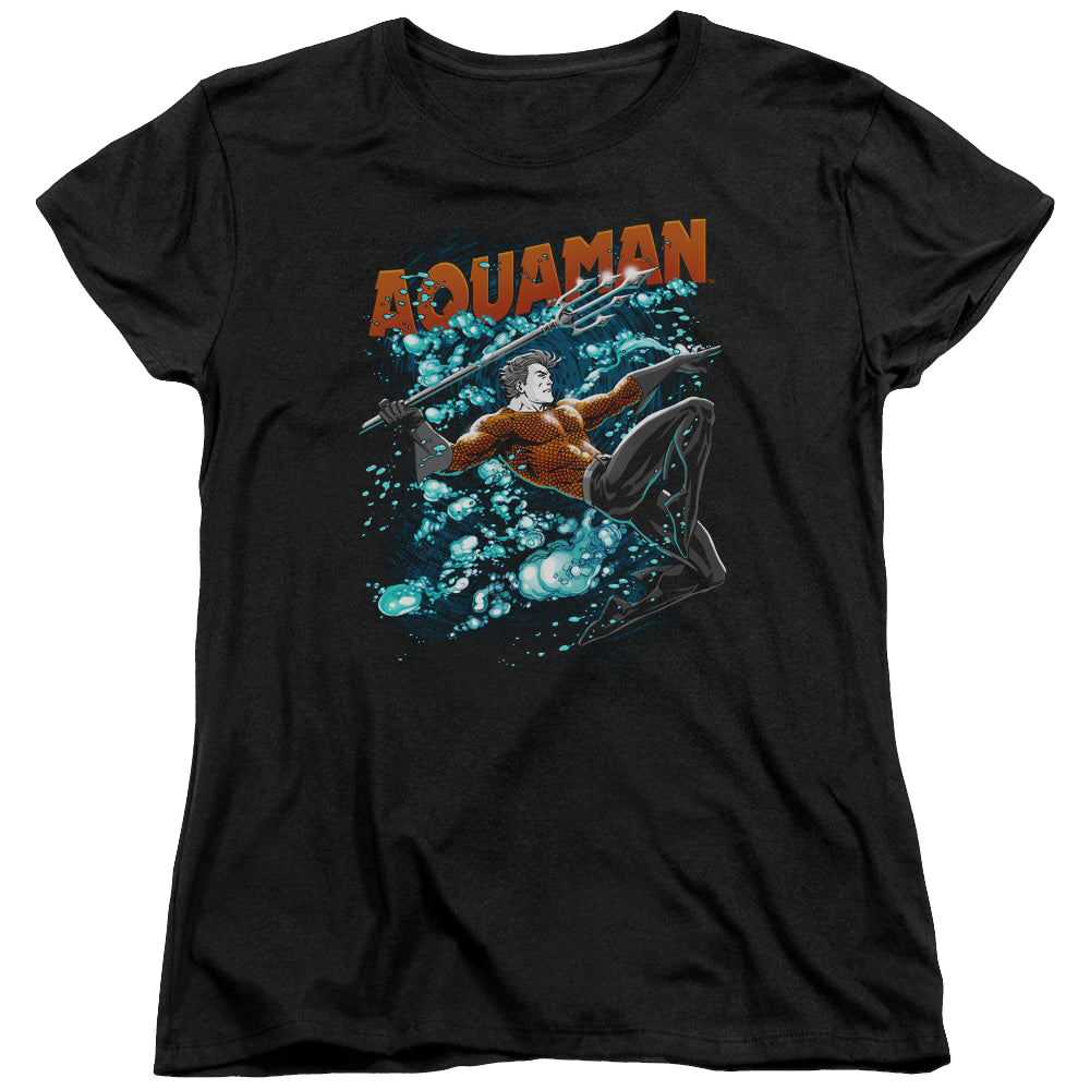 Aquaman Aqua Bubbles - Women's T-Shirt Women's T-Shirt Aquaman   