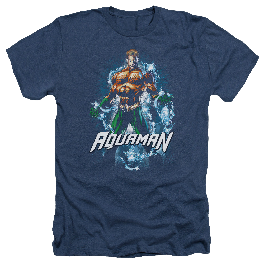 Aquaman Water Powers - Men's Heather T-Shirt Men's Heather T-Shirt Aquaman   