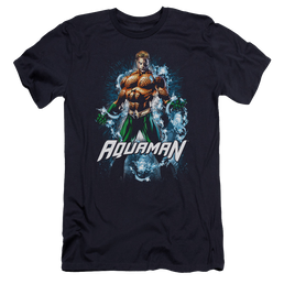 Aquaman Water Powers - Men's Premium Slim Fit T-Shirt Men's Premium Slim Fit T-Shirt Aquaman   