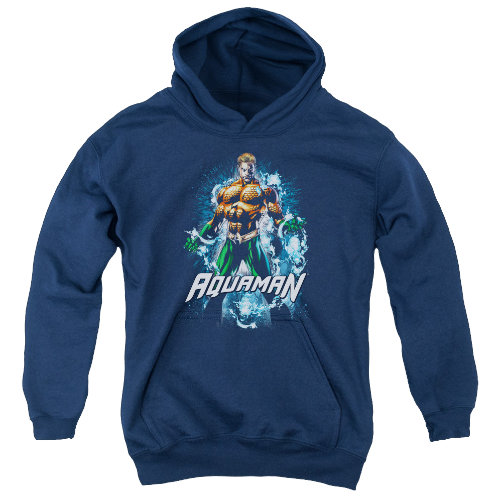 Aquaman Water Powers - Youth Hoodie Youth Hoodie (Ages 8-12) Aquaman   